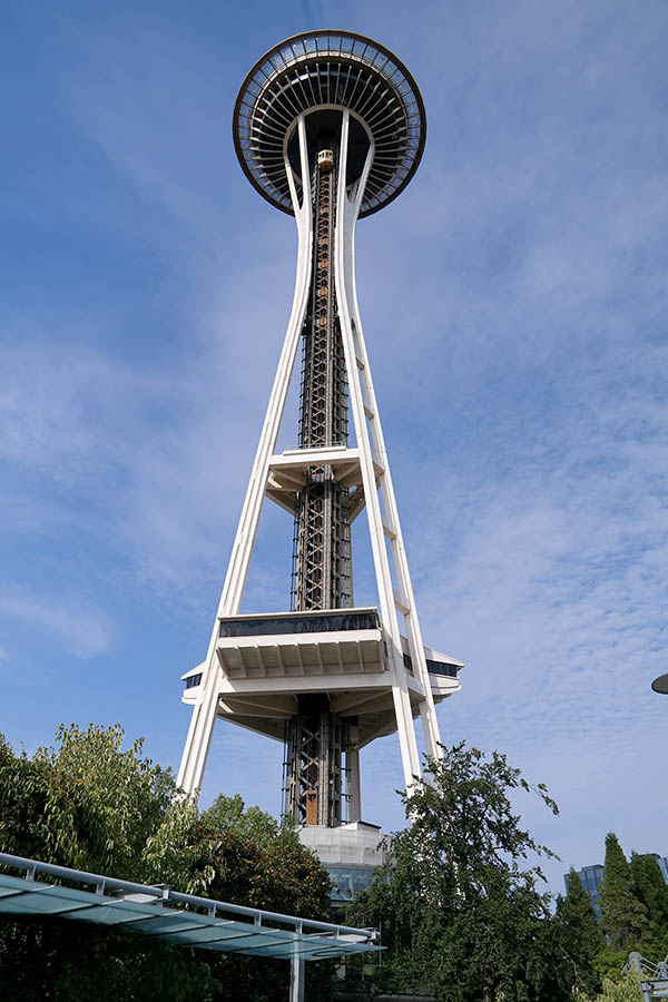 Space Needle from below