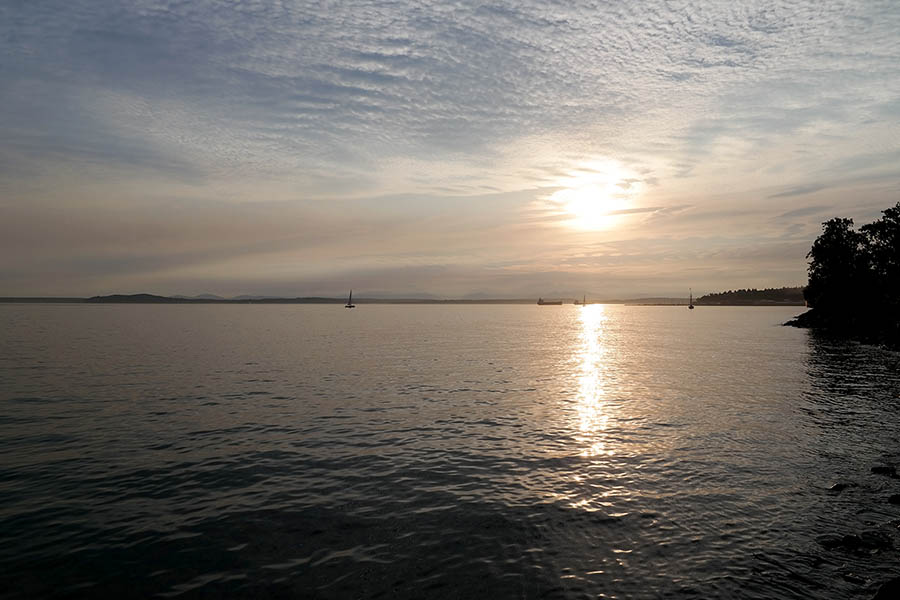 Sunset over Puget Sound