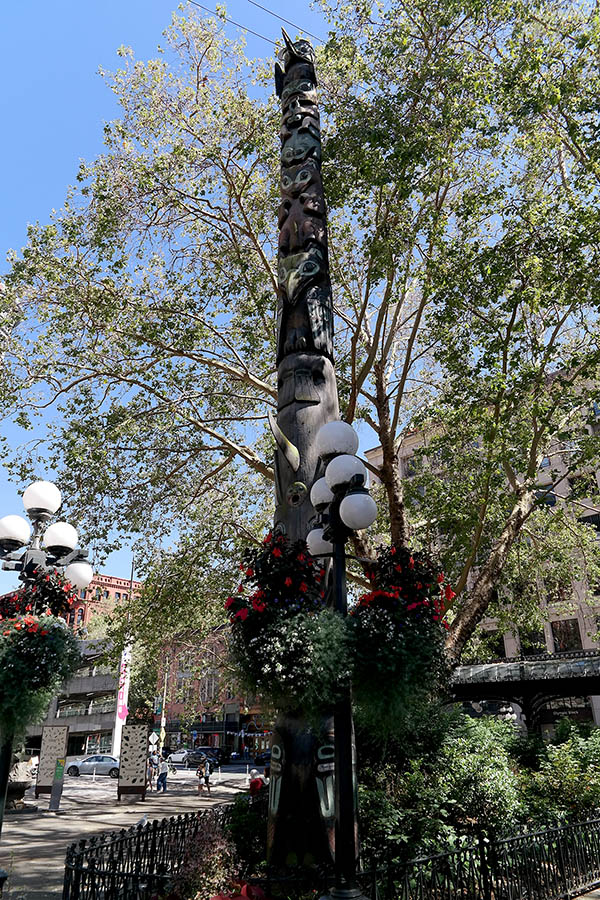 Totem pole in Pioneer Square